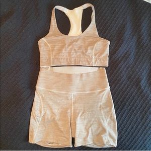 Outdoor Voices oatmeal SET